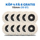 ✨ KÖP 1, FÅ 1 GRATIS ! 🔥 Polerskiva med Flik av Ullfilt – Enkel att Använda, Skonsam mot Ytor & Professionellt Resultat