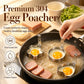 🔥50% RABATT NU!🥚Äggform i 304 rostfritt stål – roliga former, läcksäker botten och lätt att lossa ägget🍳✨