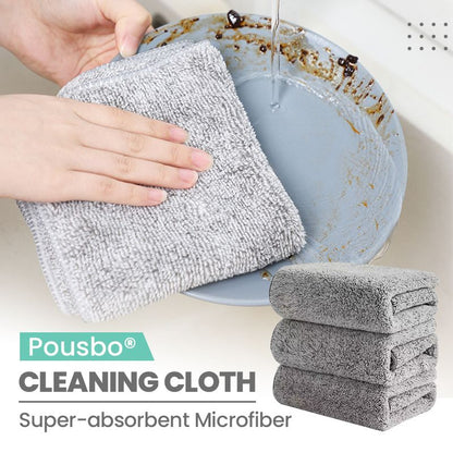 🌿 Bambukol Mikrofiberduk | Aktivt Kol Filter 🛡️ | 5x Bättre Absorption än Vanliga Trasor"