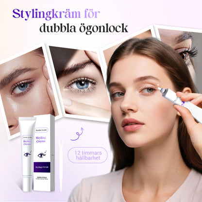 Långvarig och osynlig stylingkräm för dubbla ögonlock