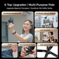 ⌛Reducerad med 66% 🔥4-i-1 multifunktionell magnetisk selfiepinne med 360° rotation