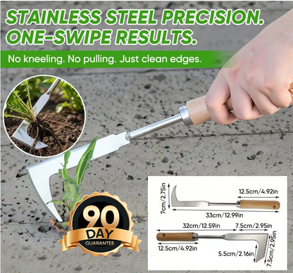 🛒50% RABATT NU! 🌿Rostfritt stål ogräsverktyg – Precist & slitstarkt, drar upp ogräs med rötter, perfekt för trädgården ✨