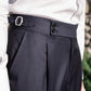 Pantalones casuales rectos de color liso para hombre