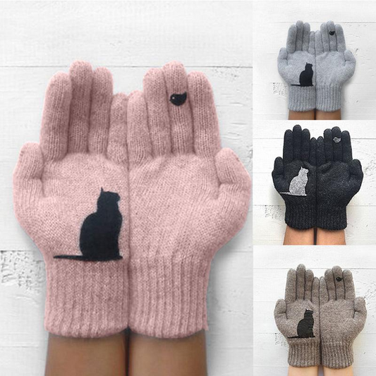 Rebajas de invierno - Guantes de algodón con gato（50% DESCUENTO）