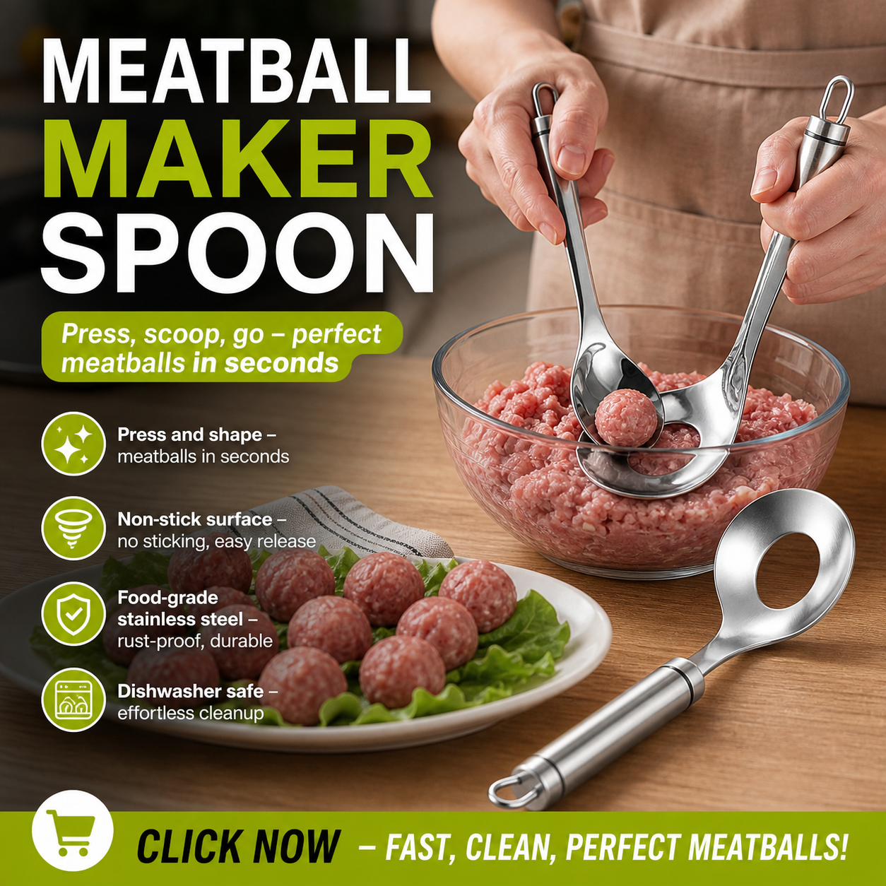 🔥50% RABATT NU!🍳Kreativ form med håldesign – pressa, forma och släpp enkelt✨