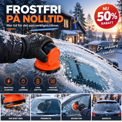 🔥50% RABATT NU! Uppladdningsbar elektrisk isskrapa med LCD-display för bilrutor ❄️🚗✅💥