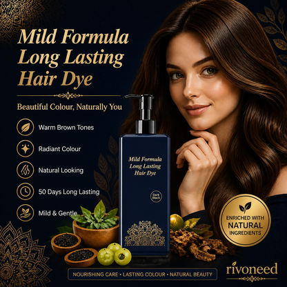 🛒50% RABATT NU! 🌿Växtbaserad hårfärgningskräm – Skonsam formel med lång hållbarhet för vacker hårfärg ✨