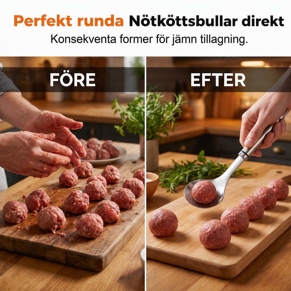 🔥50% RABATT NU!🍳Kreativ form med håldesign – pressa, forma och släpp enkelt✨