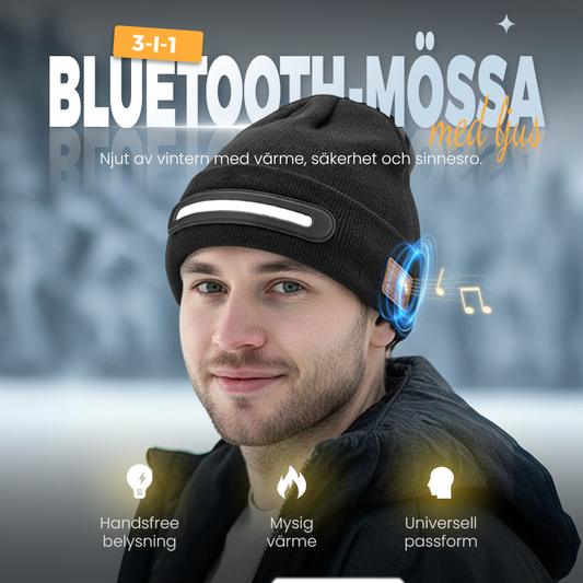 Uppladdningsbar Bluetooth-mössa med ljus