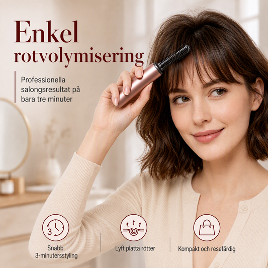 🔥50% RABATT NU! Sladdlös uppvärmd stylingkam för pannlugg, ger omedelbar volym vid hårfästet 💇‍♀️🔥✨✅💥