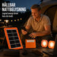 🔥50% RABATT NU!💥☀️Bärbart solenergisystem🔋4W solpanel, 2400mAh batteri, med LED-lampor🛡️