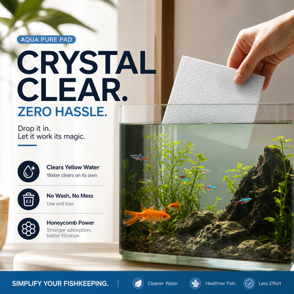 🐠 Akvarieklargörande ark – Klart vatten på 24h | KÖP 1 FÅ 1 GRATIS! ✨