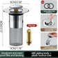🔥50% RABATT NU! Pop-up avloppsfilter för vask, stoppar stopp snabbt & enkelt 🚰✅💥🧼
