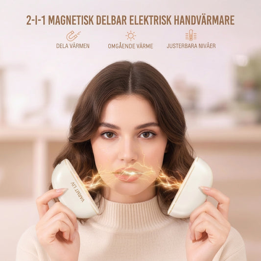 2-i-1 magnetisk delad elektrisk handvärmare