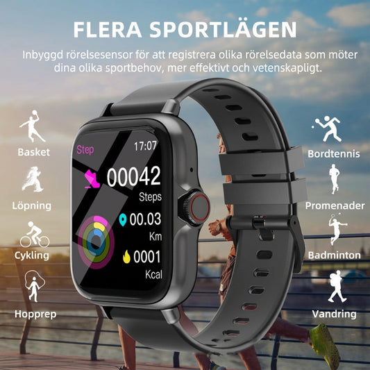 Multifunktionell Bluetooth Smart-sportklocka