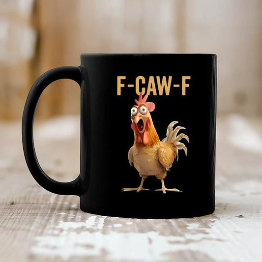 🔥SISTA DAGEN 50 % RABATT!!🏆Flash Sale⚡ Över 50 000 sålda! Nästan slut-💥F-Caw-F Rolig kycklingmugg