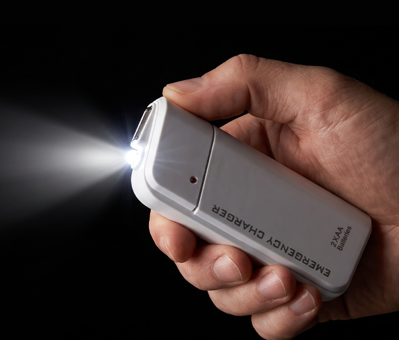 Inbyggd LED-ficklampa