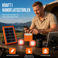🔥50% RABATT NU!💥☀️Bärbart solenergisystem🔋4W solpanel, 2400mAh batteri, med LED-lampor🛡️