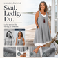 👗 50% RABATT NU! 🌸 Kvinnor Casual Lös Ärmlös Faux Tvådelad Tankklänning – Snygg & Andningsbar – Perfekt för Sommaren – Storlek S-3XL ☀️