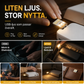🔥50% RABATT NU💡 Mini bärbar USB LED-nattlampa ✨ Mjukt behagligt ljus, kompakt storlek, perfekt för sovrum, resor, skrivbord och nattliga besök till badrummet
