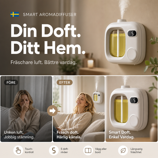 💗SISTA DAGENS REA 50% RABATT⚡ÖVER 50 000 SÅLDA💕Smart LED‑doftdiffusor med dimkontroll – Behaglig aromaterapi, justerbar ljusstyrka, perfekt för sovrum & vardagsrum 🏡✨