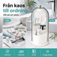 🏡 50% RABATT ✨ | Tandborstförvaring med Skjutlock – 3 Fack & 360° Roterbar – Håller badrummet ordnat, Lättmonterad & Vattentät – Perfekt för badrum, toalett och familjens hygienprodukter
