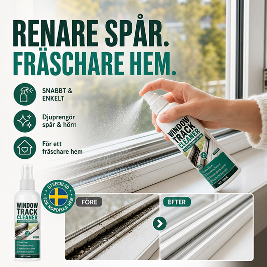 🛒 50% RABATT NU! 🧼 Rengöringsspray för svarta envisa fläckar i fönsterspår – Löser gammal smuts, skonsam för aluminium‑ och plastfönsterramar 🏠✨