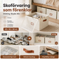 👟 50% RABATT NU! Hopfällbar skoförvaring – stor kapacitet, genomskinlig topp & dammtät – perfekt för garderoben, hallen och resan 🧺✨