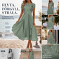 🛒 50% RABATT NU! 👗 Fashionabel tyllklänning med rund hals – Mjukt material & elegant snitt – Idealiskt för fest och vardagsutflykt 💖