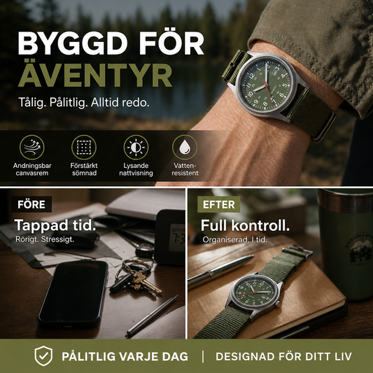 🛒 50% RABATT NU! ⌚ Klassisk Kvartsarmbandsur – Elegant Tidlös Design & Bekväm Att Använda – Perfekt För Vardag, Arbete & Tillställningar ✨