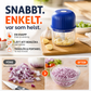 ⚡ HALVA PRISET! Hacka snabbare utan sladd – kraftfull minihackare för enklare matförberedelse 🥕