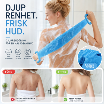 🔥50% RABATT NU🛁 HydratBath Silikon Kroppsrengöringsborste Mjuk silikonborstning, djuprengör hudporer, exfolierar skonsamt, lätt att rengöra och håller hygieniskt perfekt för daglig duschrutin✨