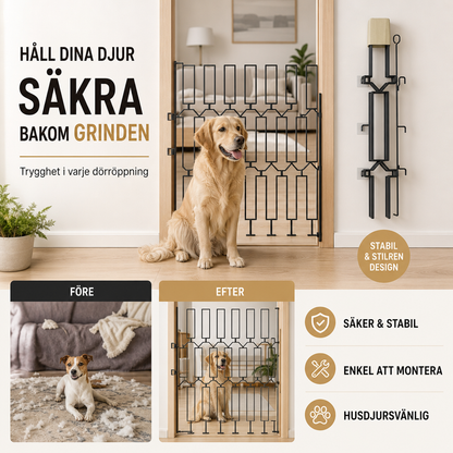 🛒 50% RABATT NU! 🐶 Säkerhetsbarriär för husdjur – Stabil skydd, perfekt för bil, trappor och dörröppningar 🚗🏠