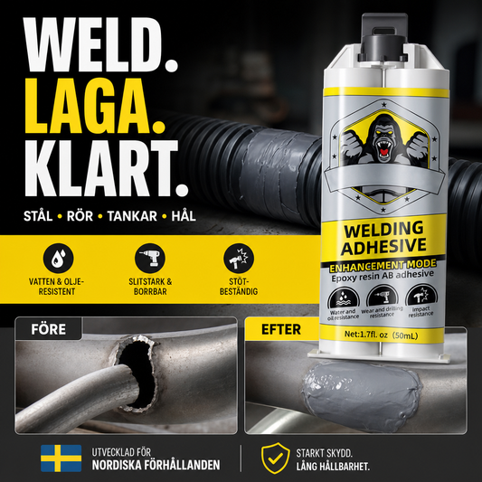 🔧 50% RABATT NU! Hållbart reparationssvetslim för metall – ersätter svetsning, vatten- & korrosionsbeständigt – perfekt för motorer, rör och maskiner 🛠️✨