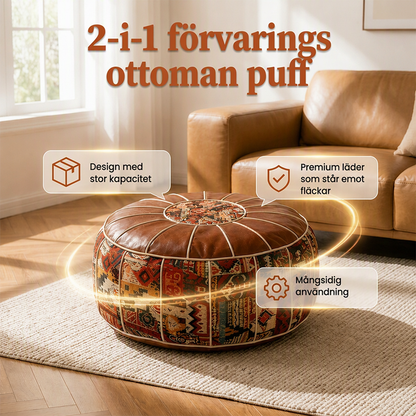 🔥50% RABATT NU! 🪑 Multifunktionell förvarings‑ottoman, mjuk sittyta, rymlig lagring för hemmet ✨