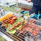 🏕️ Trött på stora och klumpiga grillar? Hopfällbar campinggrill i rostfritt stål för enkel grillning var som helst 🔥