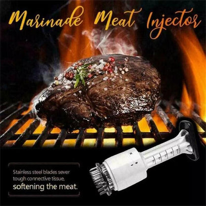 🔥50% RABATT NU! 🍖2-i-1 köttmörjare & marinadspruta för grill & matlagning🍗✨