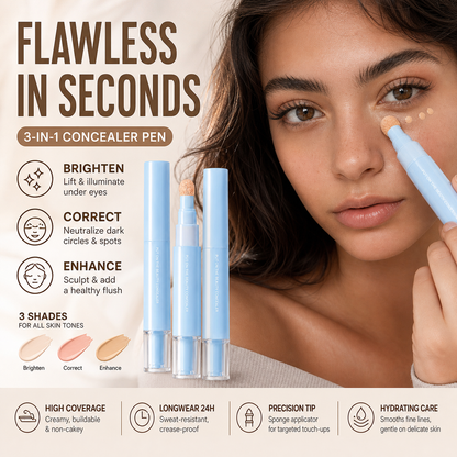 🔥50% RABATT NU! Dubbelverkande concealer & foundation, full täckning och långvarig hold ✨💄✅💥