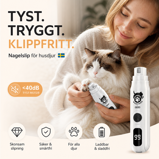 🎁 Nyhet – 50 % rabatt 💥Pet Low-Noise Digital Display Electric Nail Grinder🎁 NYHET – 50% RABATT 💥🐾 Lågljudd elektrisk nagelslipmaskin för husdjur med digital display – Skonsam & Säker för katter och hundar ✨