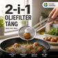 🍳🔥50 % RABATT NU! 2‑i‑1 kökstång – sked & sil i ett. Rostfritt stål, perfekt för fritering, siktning och servering 💪✨