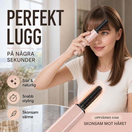 ⏳🔥 50 % RABATT NU! ✨ Trådlös stylingkam – ger håret mer volym & en fylligare look 💇‍♀️