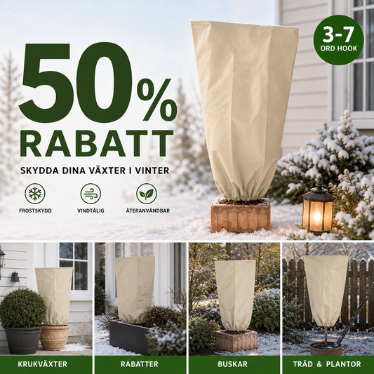 🔥50% RABATT NU!❄️Växtfrostskydd – trädgårdsskydd som skyddar plantor mot kyla och frost på vintern✨