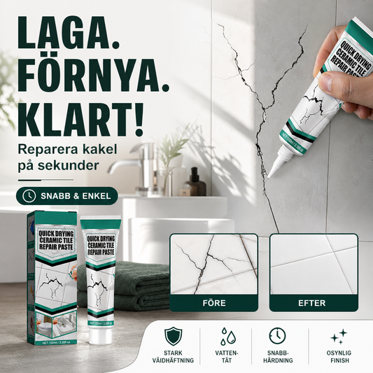 🛒 50% RABATT NU! 🧴 Praktisk Kakel- och Marmorreparationspasta – Enkel användning & Stark fästförmåga – Perfekt för badrum, kök och hemmareparationer 🏠