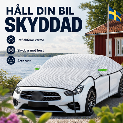 ☀️50% RABATT NU! 🚗 Tjock Halvbilskåpa – Solskydd på Sommaren, Snöskydd på Vintern – Slitstarkt & Väderbeständigt – Perfekt för Svenska Klimatet ❄️