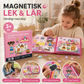 🛒 50% RABATT NU! 🧲 Magnetisk vikbar aktivitetsbok för barn – pedagogiskt pussel med olika scener, utvecklar kreativitet ✨👶