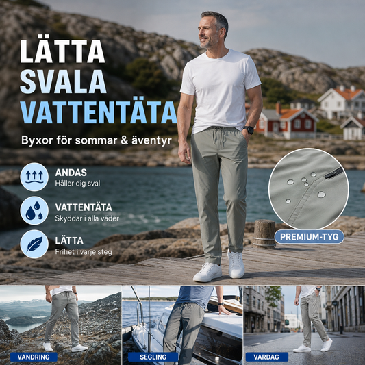 🛒 50% RABATT NU! 🔥 Mest populära 🔥 Bekväma och andningsbara stretchbyxor för män – Smidig passform & slitstark – Perfekt för vardag och fritid 🧑