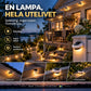 🔥50% RABATT NU! Solcellsdriven LED‑vägglampa, mysig utomhusbelysning för takränna ☀️🏡✨