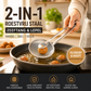 🍳🔥50 % RABATT NU! 2‑i‑1 kökstång – sked & sil i ett. Rostfritt stål, perfekt för fritering, siktning och servering 💪✨
