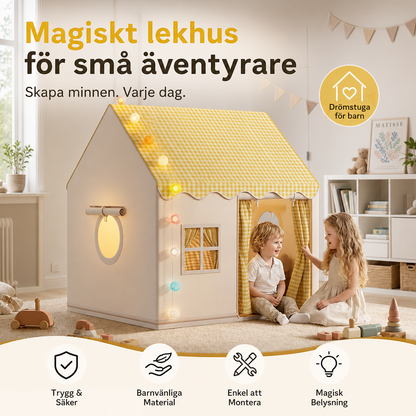 🏰 50% RABATT NU! ✨ Mysigt lektält för barn – perfekt för fantasilek, läsning & mysiga stunder hemma