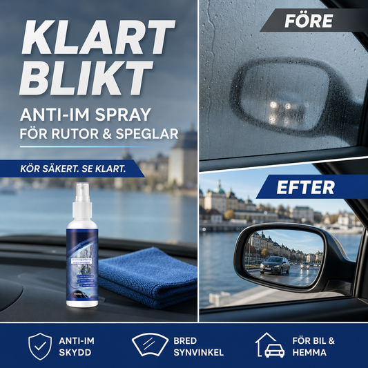 🌫️ Imma fastnar inte lika lätt – antidimmspray för klarare bilrutor 🚗✨